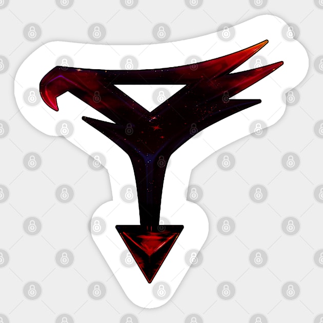 Gatchaman's iconic 3D space logo 2 version Sticker by unknow user